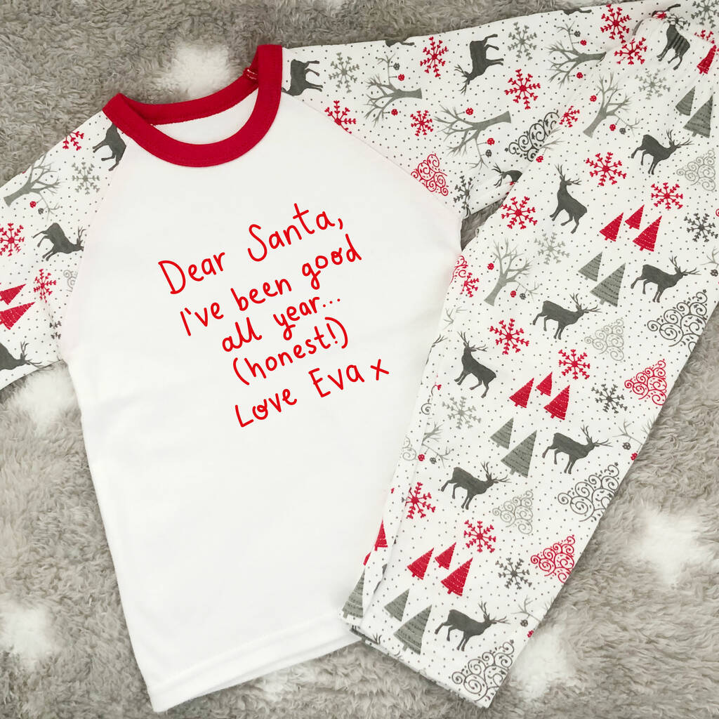 Personalised Good All Year Children's Christmas Pyjamas – Megan Claire