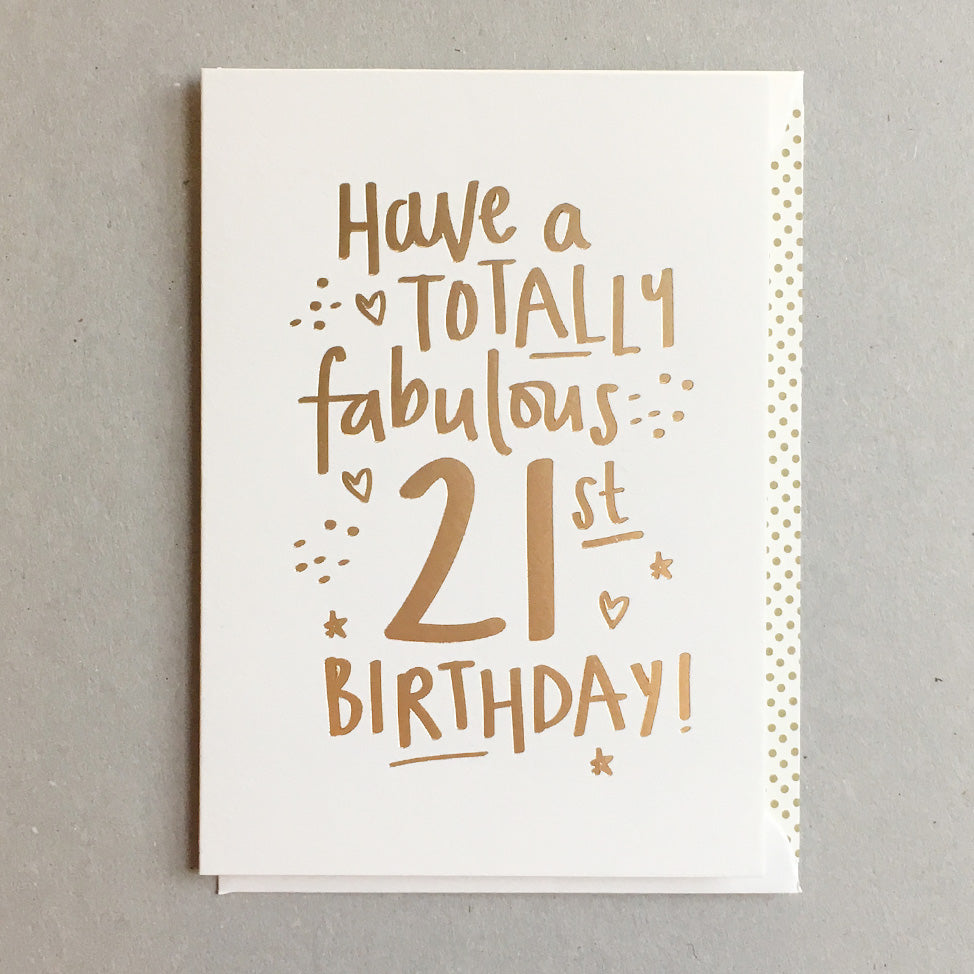 Fabulous 21st Birthday BS21