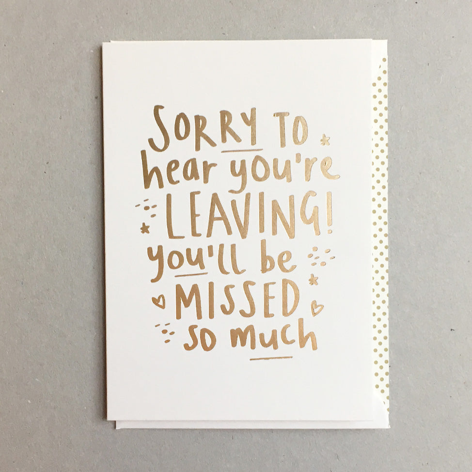 You're Leaving BS24