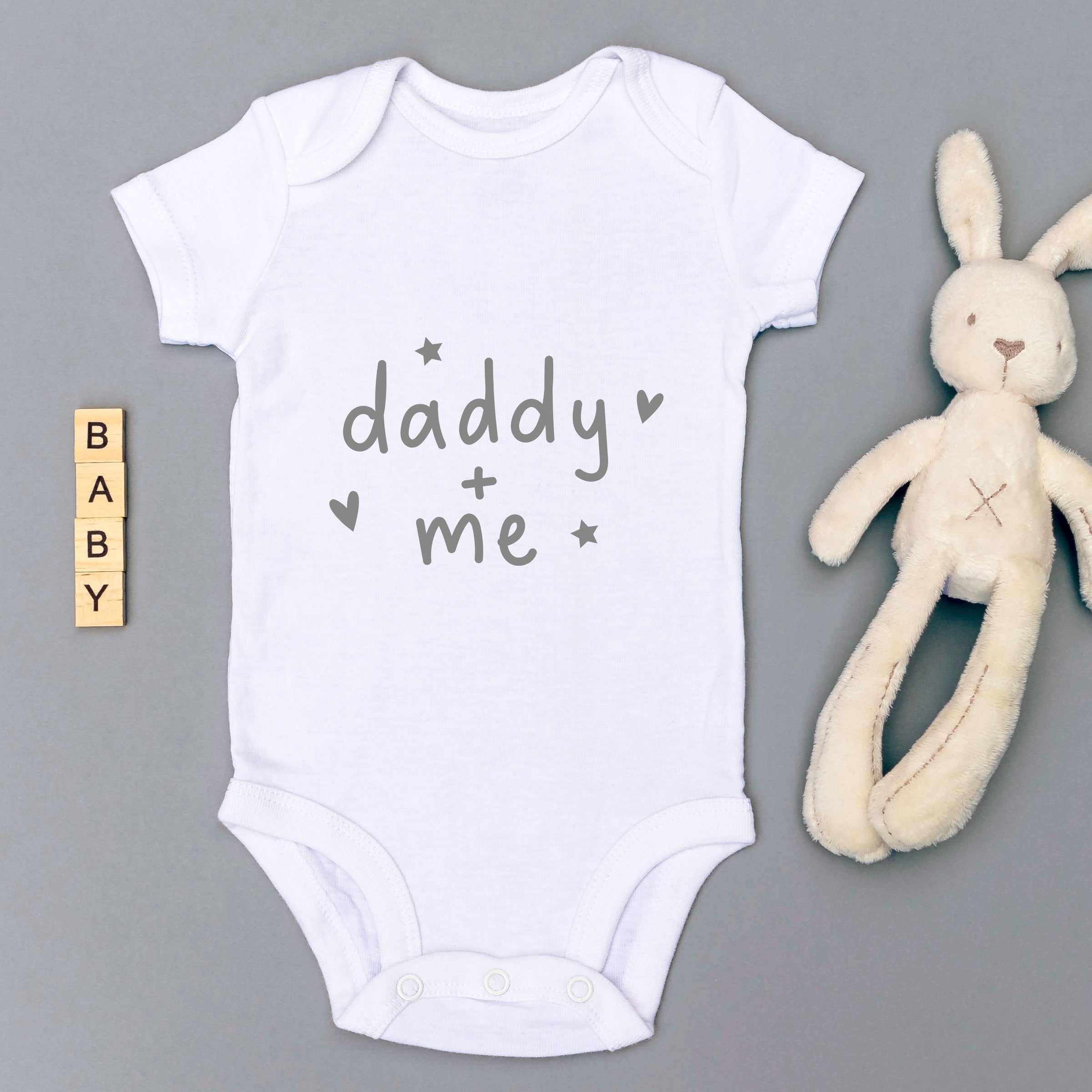 Daddy & Me Babygrow - White