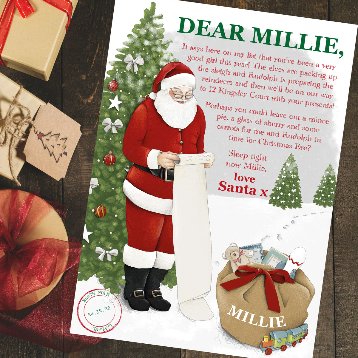 Personalised Children's Letter From Santa – Megan Claire