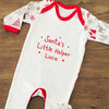 Personalised Santa's Little Helper Christmas Babygrow