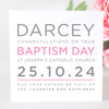 Personalised Typography Christening/Baptism/Naming Day Card