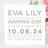 Personalised Typography Christening/Baptism/Naming Day Card