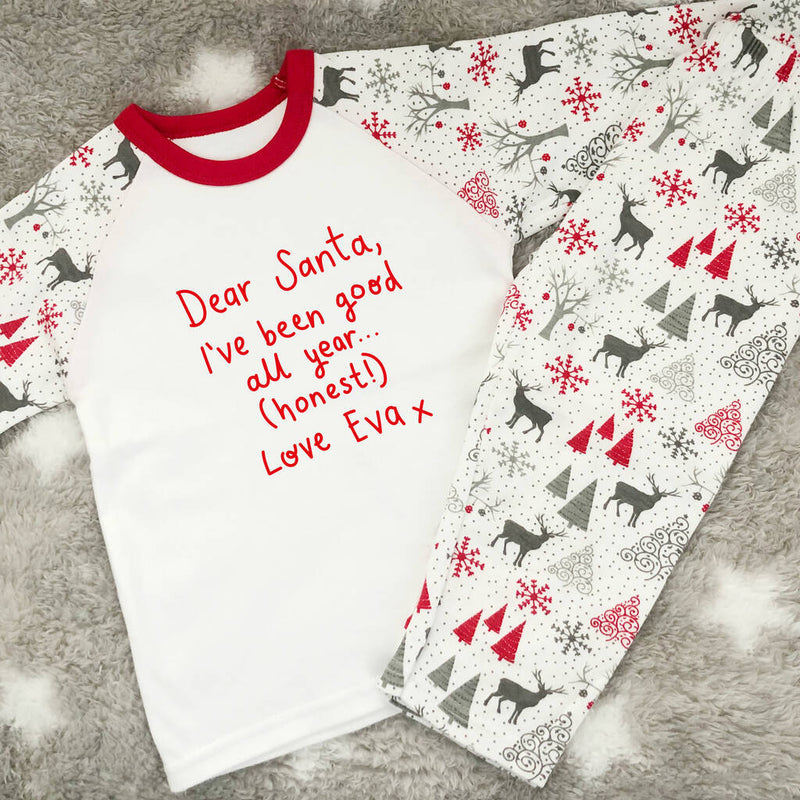 Personalised Good All Year Children's Christmas Pyjamas