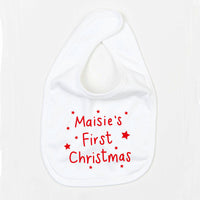 Personalised Christmas Baby Bib