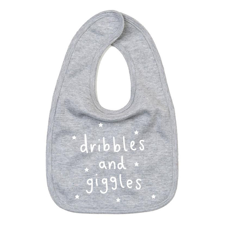 Dribbles & Giggles Bib - Grey