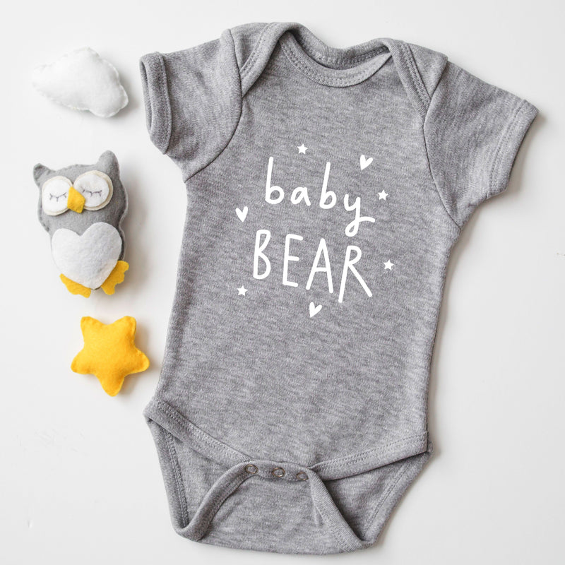 Baby Bear Babygrow - Grey