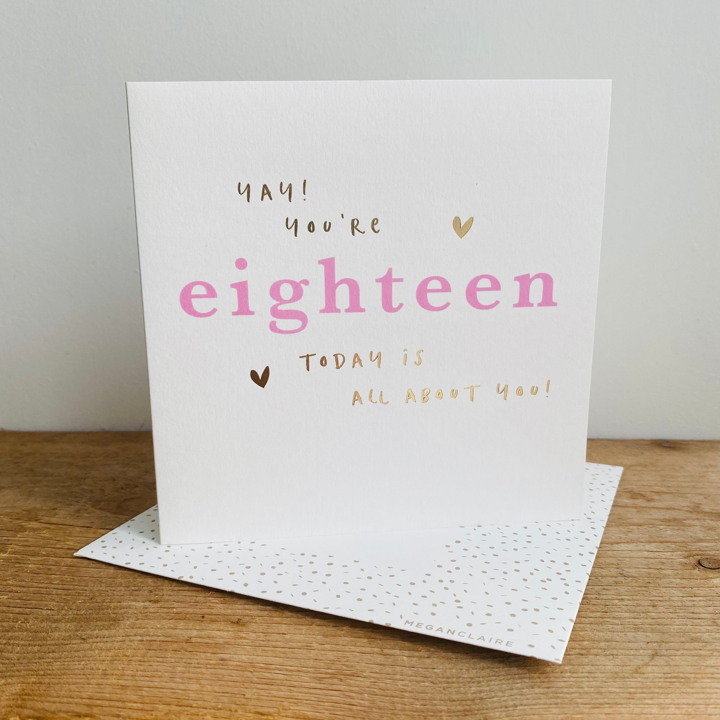 PRINTABLE 18th Birthday Card For Her INSTANT DOWNLOAD | Eighteen