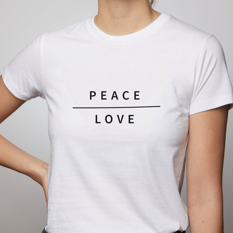 Peace & Love T-Shirt - White