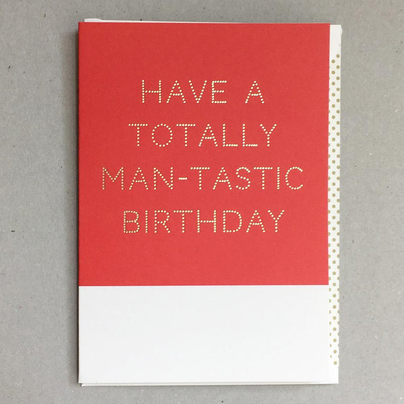 Totally Man-Tastic Birthday